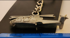 Llavero de peltre con forma de helicóptero Sikorsky S-76