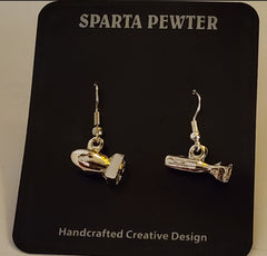 Pendientes de bomba atómica con hombre gordo y niño pequeño