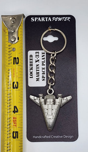 Llavero de peltre con el avión espacial Lockheed Martin X-33