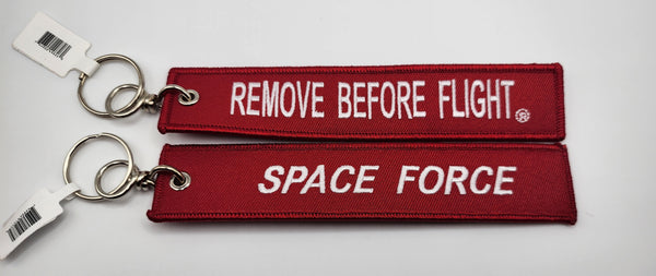 Llavero de la Fuerza Espacial RBF Remove Before Flight 