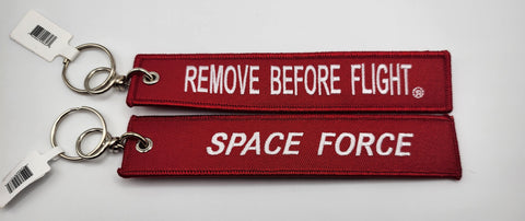 Llavero de la Fuerza Espacial RBF Remove Before Flight 