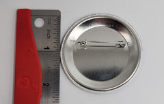 Pin con logotipo redondo en blanco y negro del Museo de Aviación Liberty