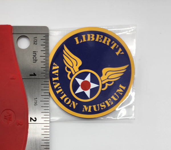 Miniimán flexible con forma de círculo de colores del Museo de Aviación Liberty