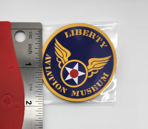 Miniimán flexible con forma de círculo de colores del Museo de Aviación Liberty