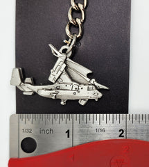 Llavero de peltre con forma de helicóptero Bell Boeing V-22 Osprey