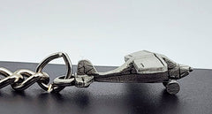 Llavero de avión de peltre de Aeronca