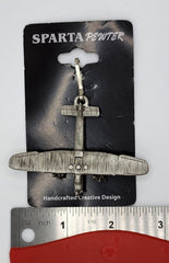 Tirador de cremallera grande o de bolso de peltre con forma de avión Ford Tri-Motor "Tin Goose"