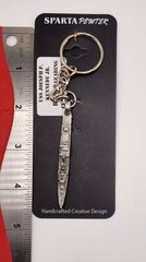 Llavero de peltre en 3D del destructor de la clase Gearing DD-850 del USS Joseph P. Kennedy, Jr.