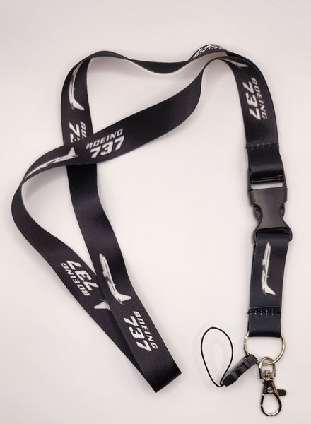 Cordón negro y blanco para el avión Boeing 737