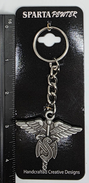 Medical Services 3D Pewter Keychain