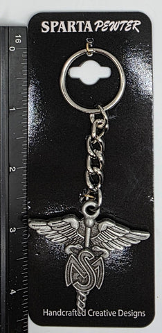 Medical Services 3D Pewter Keychain