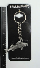 Walleye Fish 3D Pewter Keychain