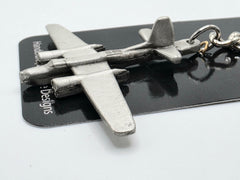Douglas WWII A-26 Invader Airplane Pewter Keychain