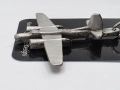 Douglas WWII A-26 Invader Airplane Pewter Keychain