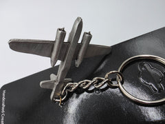 Douglas WWII A-26 Invader Airplane Pewter Keychain