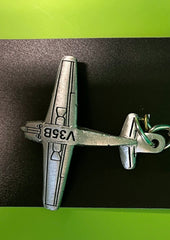 Bottom of Beech VTail Keychain