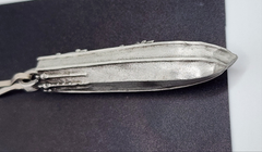 PT Boat 3D Pewter Large Zipper/Bag Pull