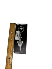 Llavero de peltre con el avión Lockheed SR-71 Blackbird