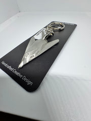 Llavero de peltre con el avión furtivo Lockheed F-117 Nighthawk