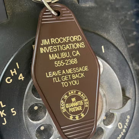 Investigaciones de Jim Rockford (Los archivos de Rockford) Llavero con llavero de motel 
