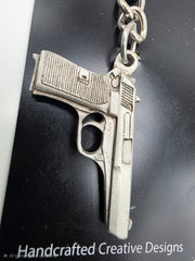 Sparta Pewter 9mm Keychain 