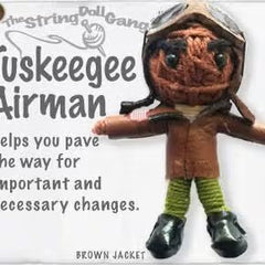 Llavero de muñeco de cuerda de los aviadores de Tuskegee 
