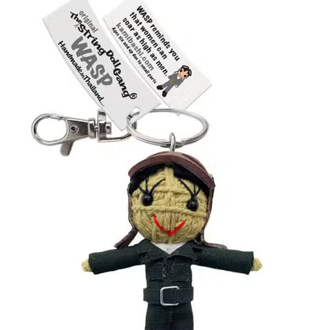 Llavero de muñeca de hilo WASP 