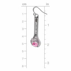 Llaves para mujeres - Pendientes de cristal rosa