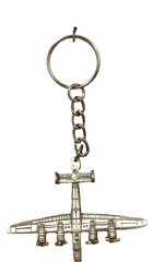 Llavero de peltre con el avión Consolidated B-24 Liberator de la Segunda Guerra Mundial