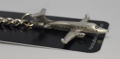 Beech 1900D Jet Airplane Pewter Keychain