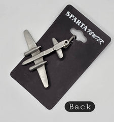 Douglas WWII A-26 Invader Airplane Pewter Zipper/Bag Pull