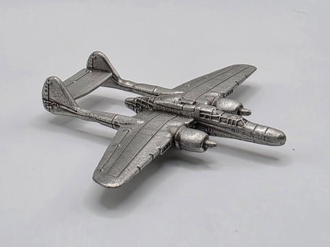 Northrop P-61 Black Widow Airplane Pewter Magnet