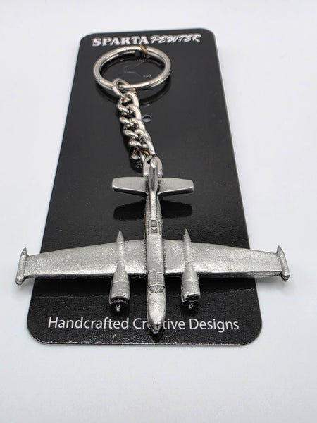 Douglas A-26/B-26K Counter Invader Airplane Pewter Keychain