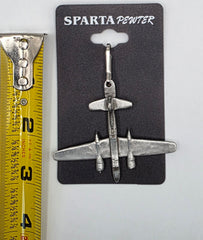 Douglas WWII A-26 Invader Airplane Pewter Zipper/Bag Pull