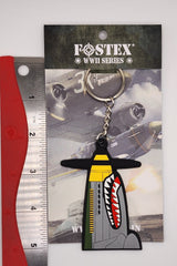 North American Aviation P-51 Mustang WWII Fighter Plane PVC Keychain