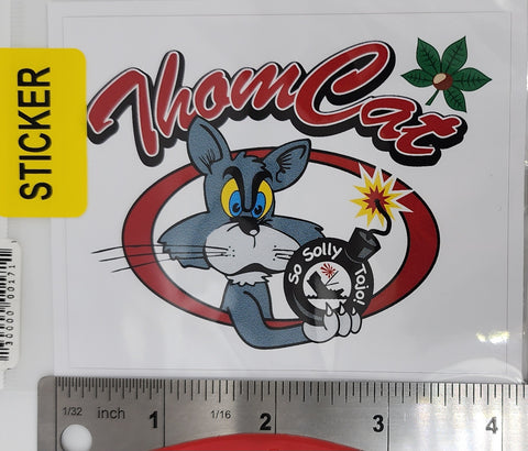 Adhesivo con el logotipo de Thomcat PT-728