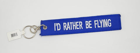 Llavero bordado "Prefiero estar volando"