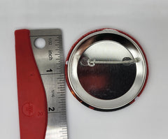 Pin de botón rojo y blanco con la frase "We Can Do It" de Rosie la remachadora