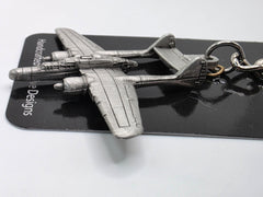 Northrop P-61 Black Widow Airplane Pewter Keychain
