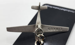 Cirrus Vision SF50 Jet Airplane Pewter Keychain