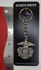 Police Officer Badge Keychain