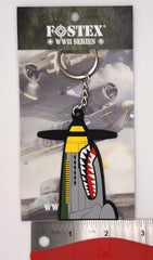 North American Aviation P-51 Mustang WWII Fighter Plane PVC Keychain