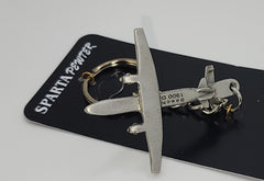 Beech 1900D Jet Airplane Pewter Keychain