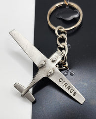 Cirrus Vision SF50 Jet Airplane Pewter Keychain