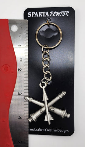 US Army Air Defense Artillery (ADA) Insignia Keychain