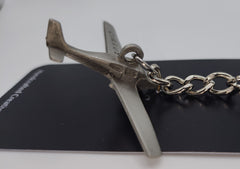Cirrus Vision SF50 Jet Airplane Pewter Keychain