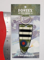 Supermarine Spitfire WWII British Fighter Plane Metal Keychain