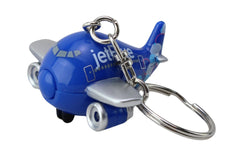 Jet Blue Airlines Mini Airplane w/Lights & Sounds Keychain