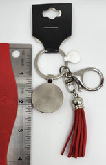 Llavero con clip tipo domo para quitar antes del vuelo