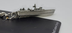 PT Boat 3D Pewter Keychain